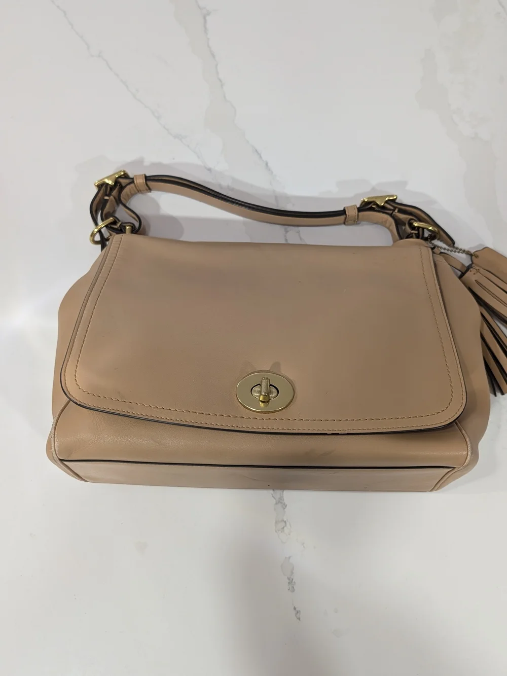Coach Legacy Romy Top Handle Crossbody Tan K1294-22383